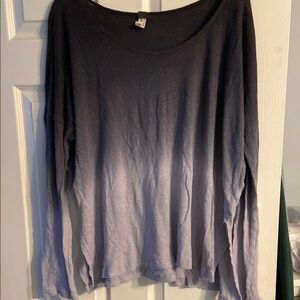 Free People Gradient Long Sleeve Top